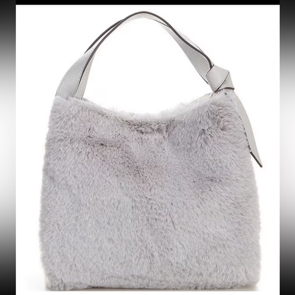 Kate Spade Knott Faux Fur Medium Satchel Crossbody